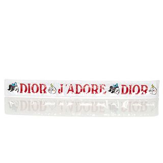 Christian Dior Dior Wristband White Vinyl Ladies
