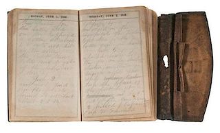 Sergeant Alfred Elwood, New York 108th Regiment, WIA Antietam, Gettysburg, & Cold Harbor, Civil War Diary with Gettysburg Reference 