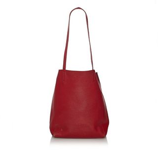 Celine Tote Bag Red Leather Ladies CELINE