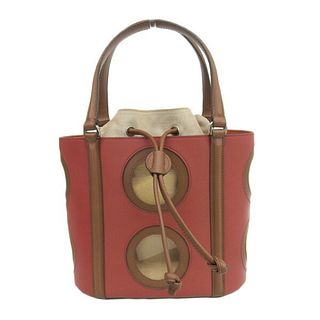 Salvatore Ferragamo Ferragamo leather handbag red/brown