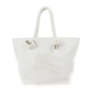 BURBERRY Burberry tote bag canvas white handbag