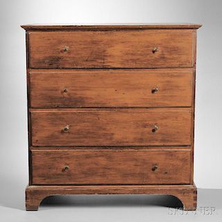 Shaker Pine Four-drawer Chest of Drawers