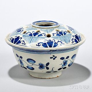 Tin-glazed Earthenware Flowerpot