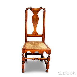 William and Mary Maple Side Chair