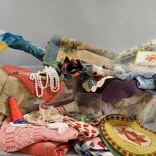 Extensive Group of Assorted Fabrics and Fragments.