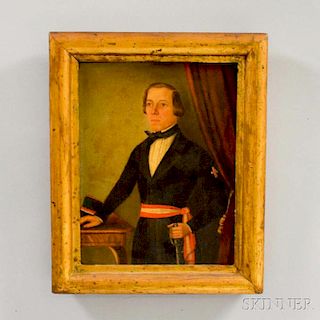 Framed Oil on Canvas of Eugene Lamoral, Prince of Ligne