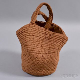 Quilted and Glazed Cotton Handbag