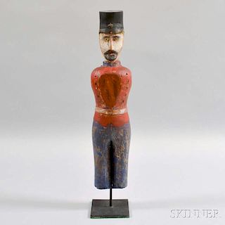 Folk Art Carved and Painted Figure of a Continental Soldier