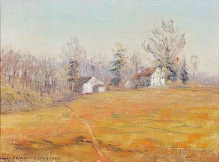 Susan Hayward Schneider (American, b. 1876)      Autumn Landscape, Pennsylvania