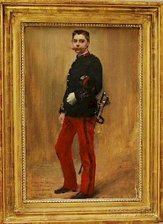 French School, 19th Century       Portrait of a Soldier.