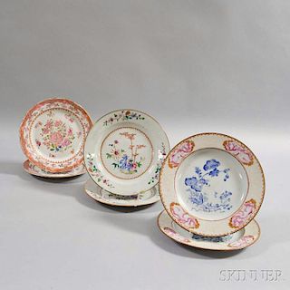 Six Export Porcelain Plates
