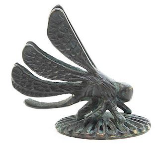 A Bronze Figural Paperweight, Height 3 1/8 inches.