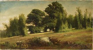 Harrison Bird Brown (American, 1831-1915)       Landscape with Meadow.