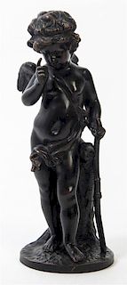 A Continental Bronze Figure, Height 12 3/4 inches.