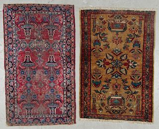 2 Antique Persian Hamadan Rugs