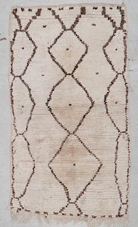 Vintage Beni Ourain Rug: 3'6'' x 6'3'' (107 x 191 cm)
