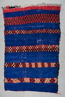 Vintage Moroccan Rug: 4'2'' x 6'6'' (127 x 198 cm)