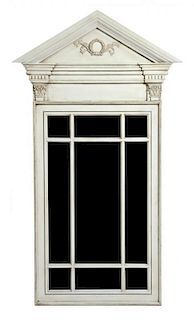 * A Neoclassical Style Painted Pier Mirror, Height 73 x width 41 1/2 inches.
