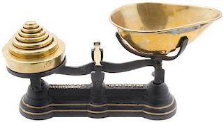 * An English Balance Scale, Width 14 inches.