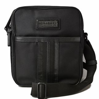 Burberry shoulder bag / men's BURBERRY coated canvas black