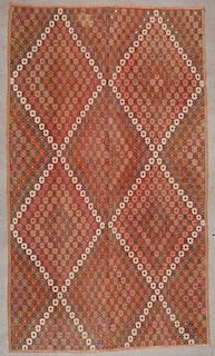Semi-Antique Turkish Djidjim/Kilim: 6'10'' x 11'9'' (208 x 358 cm)