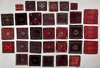 Collection of 32 Antique/Vintage Oriental Rug Pillows