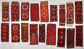 18 Semi-Antique Central Asian Small Rugs