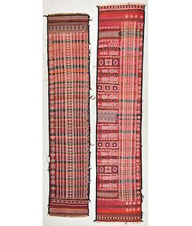 2 Antique Central Asian Kilim Runners