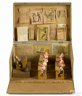Nicolas and Keller French Maison D'Ecole schoolhouse classroom diorama, in original suitcase box