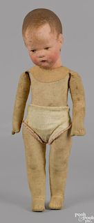 Kathy Kruse Doll ten baby stockinet doll, in a Chase box, 14" h.