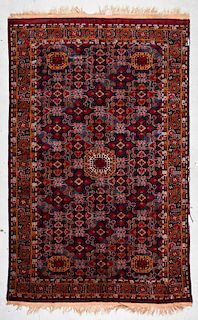 Vintage Afghan Rug: 11'11'' x 7'6'' (363 x 229 cm)