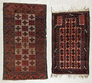 2 Semi-Antique Beluch Rugs, Afghanistan