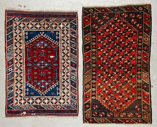 2 Vintage Turkish Village Rugs