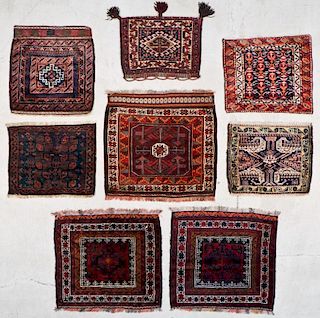 8 Semi Antique Persian/Afghan Bagfaces