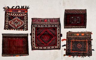 5 Old Afghan/Persian Bagfaces