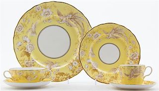 * A Royal Worcester Partial Dinner Service, Diameter of dinner plate 10 3/4 inches.