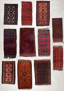 11 Old Afghan Beluch Small Rugs