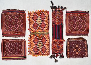 6 Old Afghan Kilims/Trappings