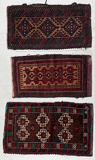 3 Old Afghan Small Rugs
