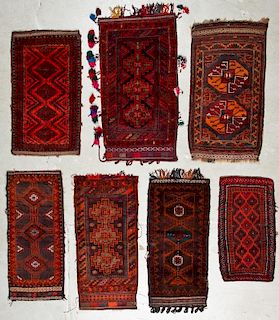 6 Old Afghan Beluch Small Rugs