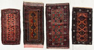 4 Old Beluch Small Rugs/Bags