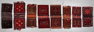 8 Old Central Asian and Afghan Saddlebags