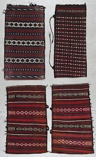 4 Old Central Asian Kilim/Sumak Trappings/Bags