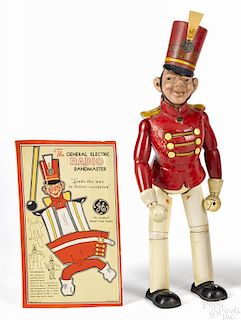 Cameo Products jointed wood and composition General Electric Radio Bandy Bandmaster figure