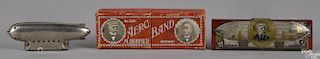 M. Hohner Aero Band zeppelin harmonica, in its original box