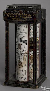 Unusual Springboro, Pennsylvania clockwork advertising trade stimulator, early 20th c.