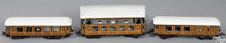 Bing O Gauge motorized LNER passenger train set, to include a no. 2568 fabricated power car