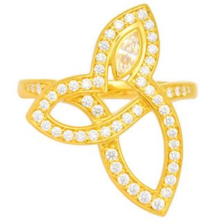 Harry Winston HARRY WINSTON lily cluster ring diamond marquise K18YG #9 FRDYMQRFLC