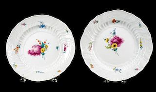 Pair of Meissen Porcelain Soup Plates, Circa 1790