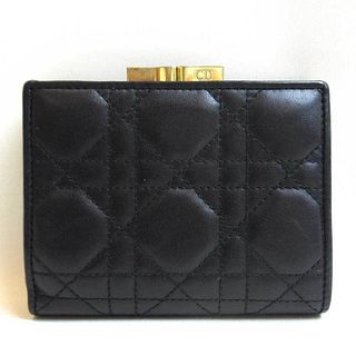 Christian Dior Wallet Bifold Lady Cannage Leather ChristianDior